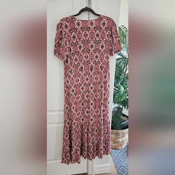 Ivy Floral Boho Pink Maxi Dress - Picture 2 of 6